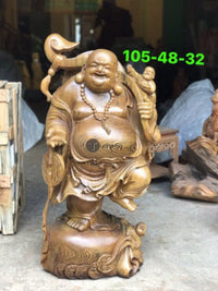 Tượng Di Lặc Gỗ Mun Lào
