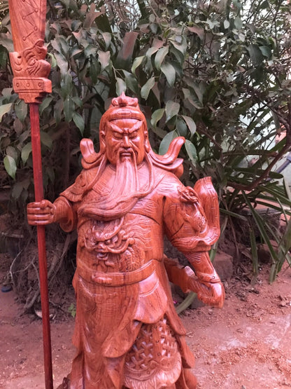 Tượng Quan Công Trấn Ải Gỗ Cẩm Nhập