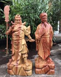 Cặp Tượng Quan Công - Khổng Minh