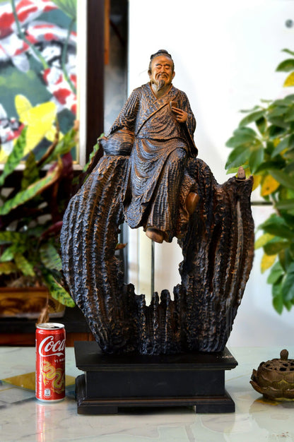 Tác Phẩm Nghệ Thuật Ngồi Lũa Thần Trà - Cao 68cm
