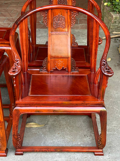 Bộ Đôn Ghế 3 Món Minh Đế Gỗ Hương Ta