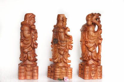 Tượng Tam Đa - Phúc Lộc Thọ - Gỗ Hương Đá