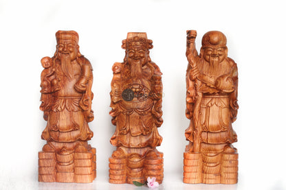 Tượng Tam Đa - Phúc Lộc Thọ - Gỗ Hương Đá