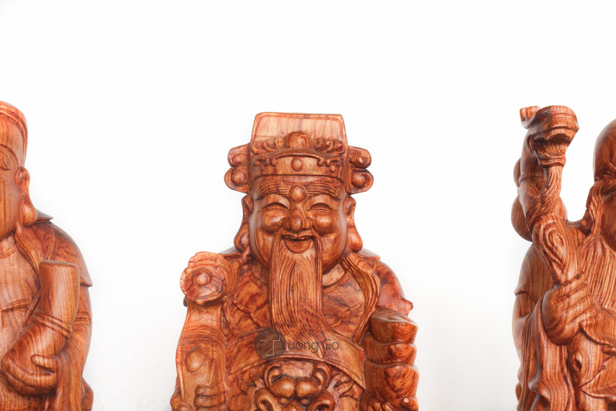 Tượng Tam Đa - Phúc Lộc Thọ - Gỗ Hương Đá