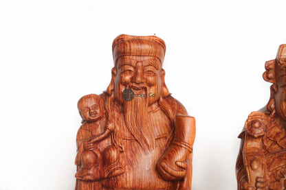 Tượng Tam Đa - Phúc Lộc Thọ - Gỗ Hương Đá