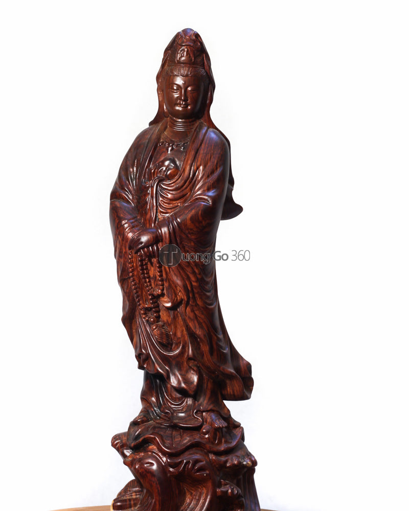 Tượng Gỗ Phật Bà Quan Âm