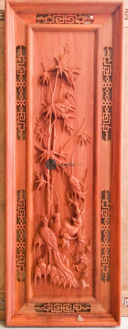 Tranh Gỗ Bốn Mùa - Khung Kép