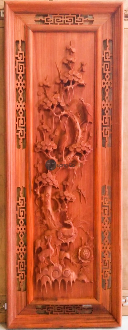 Tranh Gỗ Bốn Mùa - Khung Kép