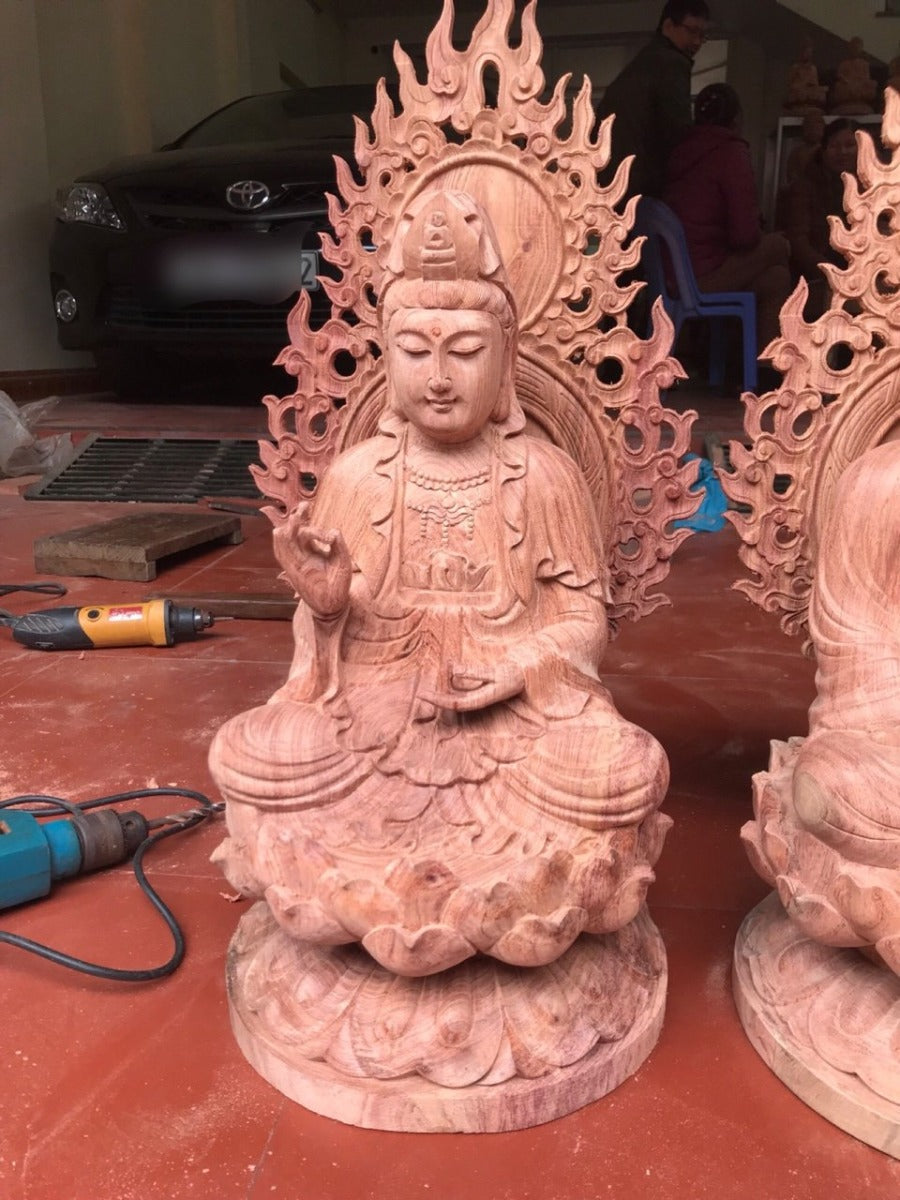 Tượng Gỗ Phật Bà Quan Âm
