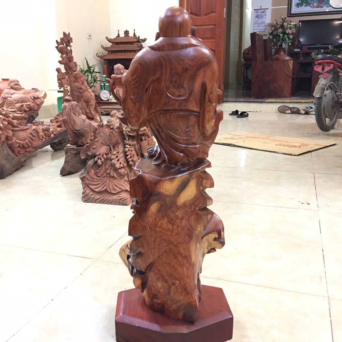 Tượng Di Lặc Đứng Có Gắn Đế