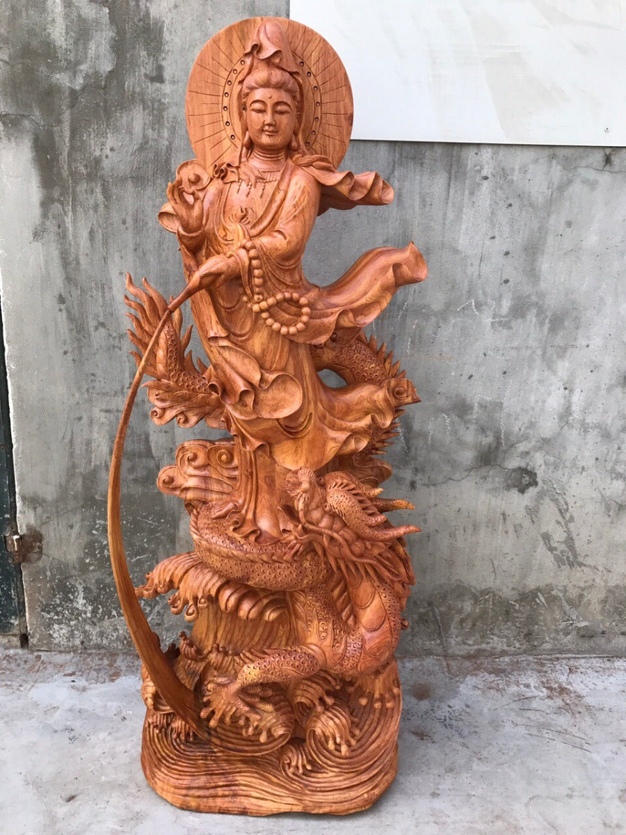 Tượng Long Đầu Quán Âm