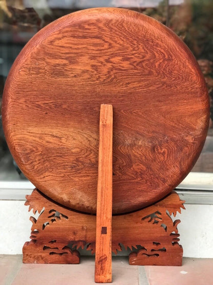 Đĩa Gỗ Tứ Linh - Long Lân Quy Phụng  Đường Kính 40