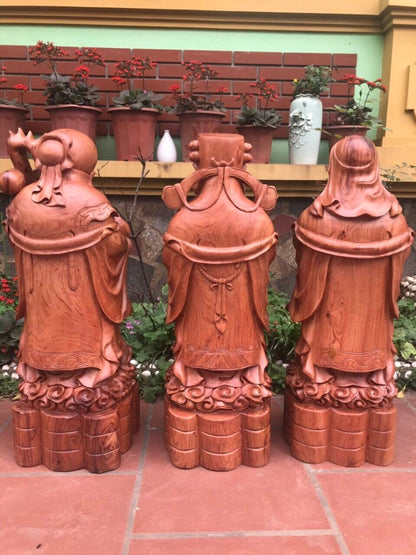 Tượng Tam Đa - Phúc Lộc Thọ Đục Tay Nguyên Khối