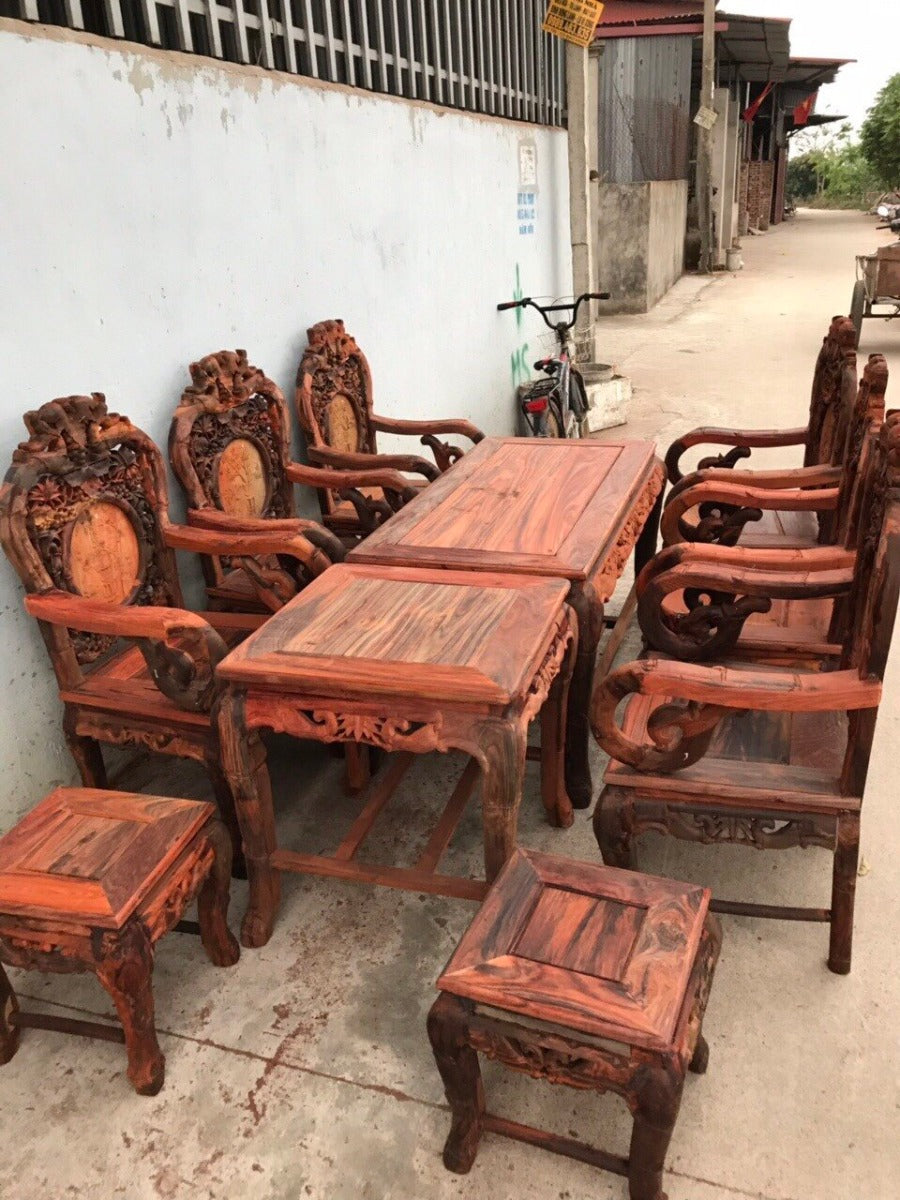 Trúc Nam 10 Món Gỗ Trắc Lào