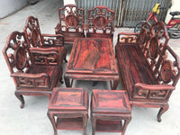 Bộ Bàn Ghế Móc Gỗ Trắc Lào