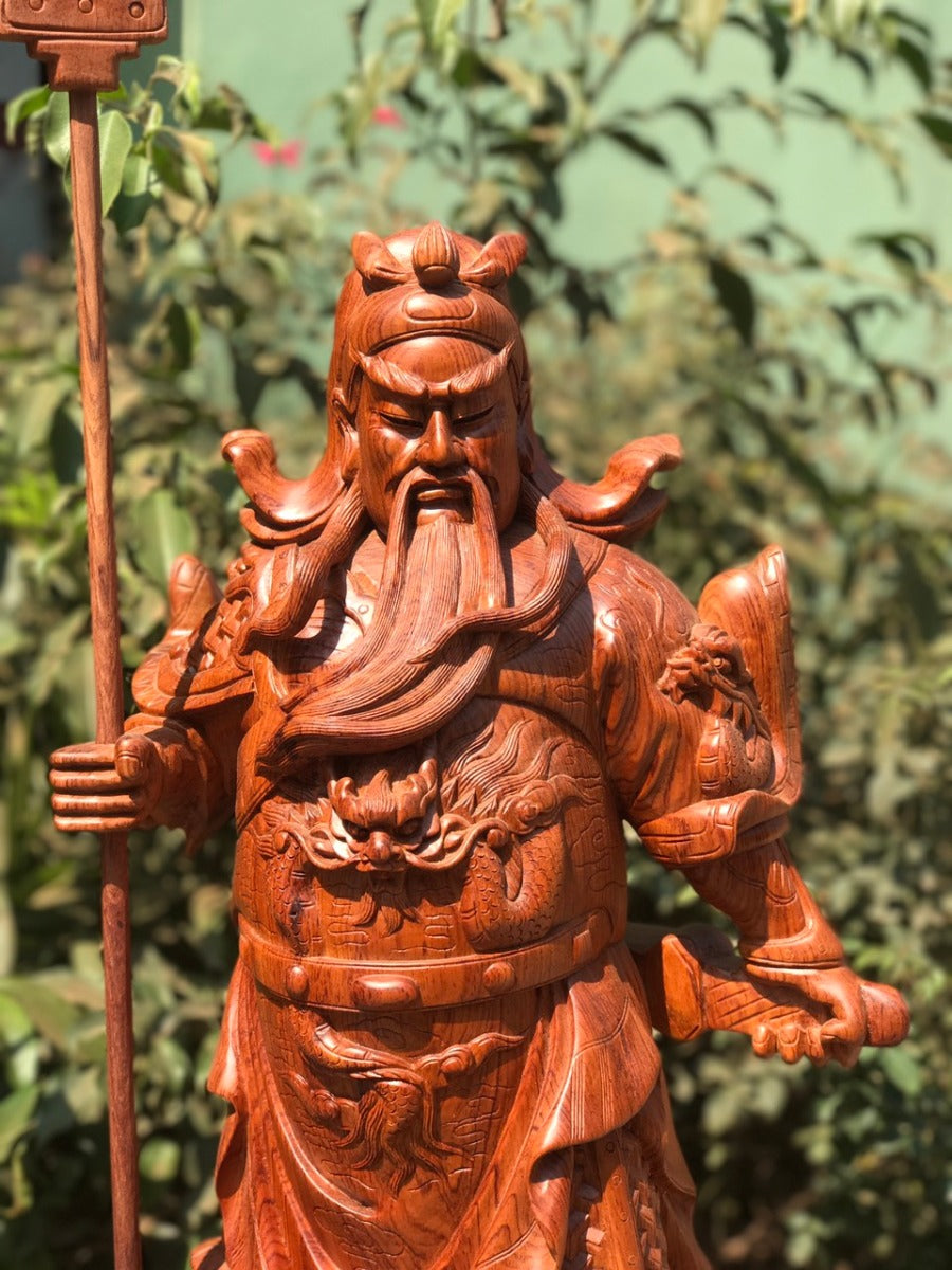 Tượng Gỗ Quan Trấn Ải Cao 70cm