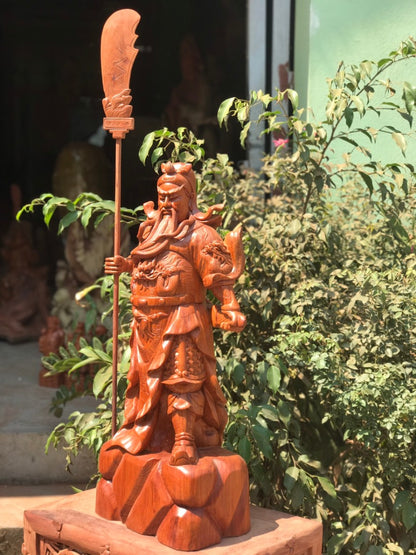Tượng Gỗ Quan Trấn Ải Cao 70cm