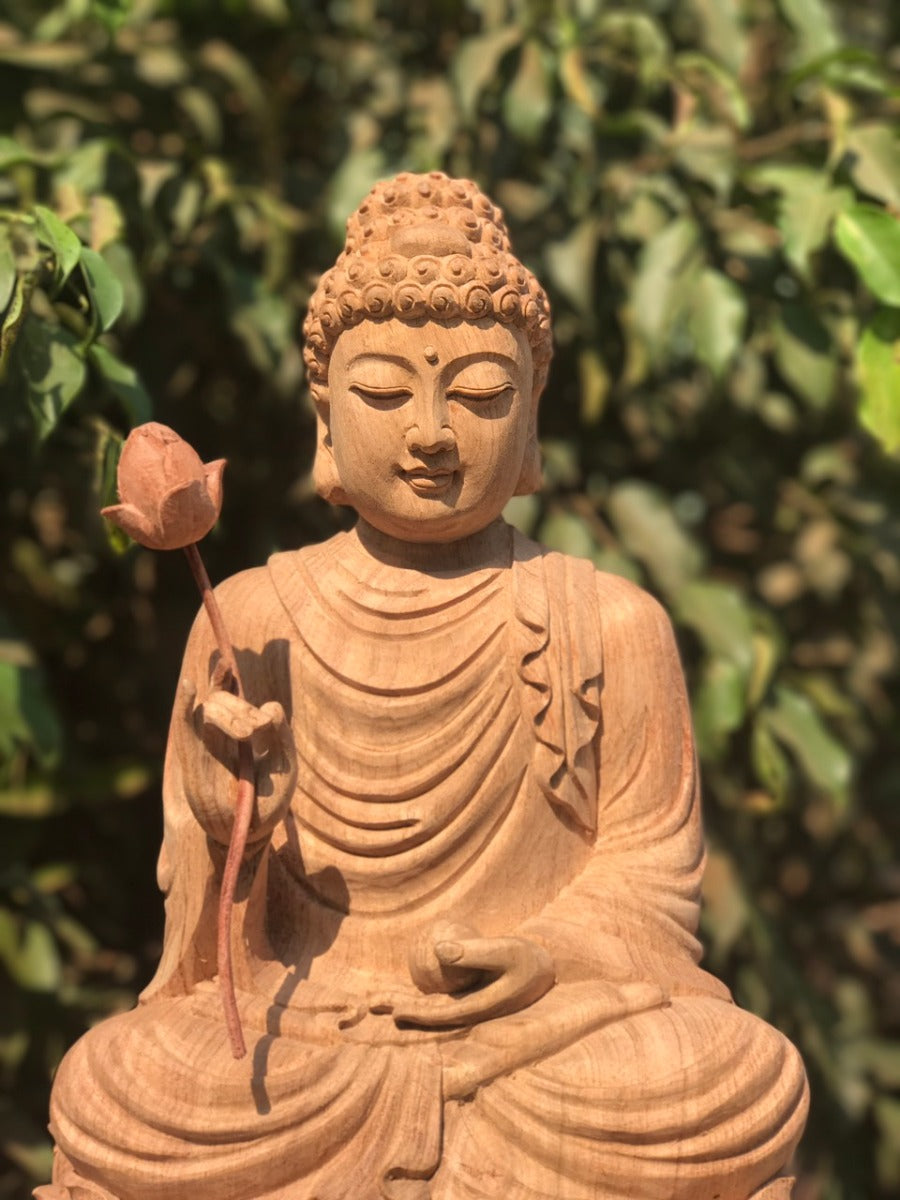 Tượng Gỗ Niên Hoa Vi Tiếu