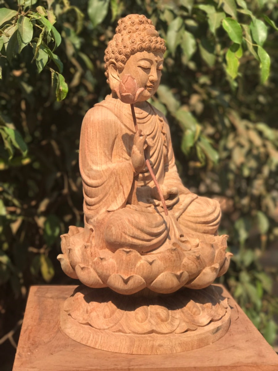 Tượng Gỗ Niên Hoa Vi Tiếu
