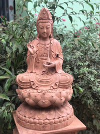 Tượng Gỗ Phật Bà Quan Âm Cao 68