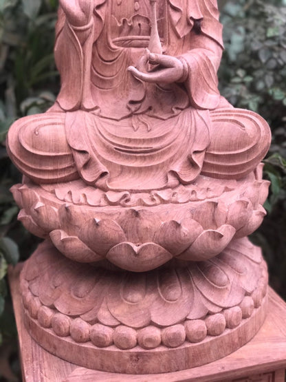 Tượng Gỗ Phật Bà Quan Âm Cao 68