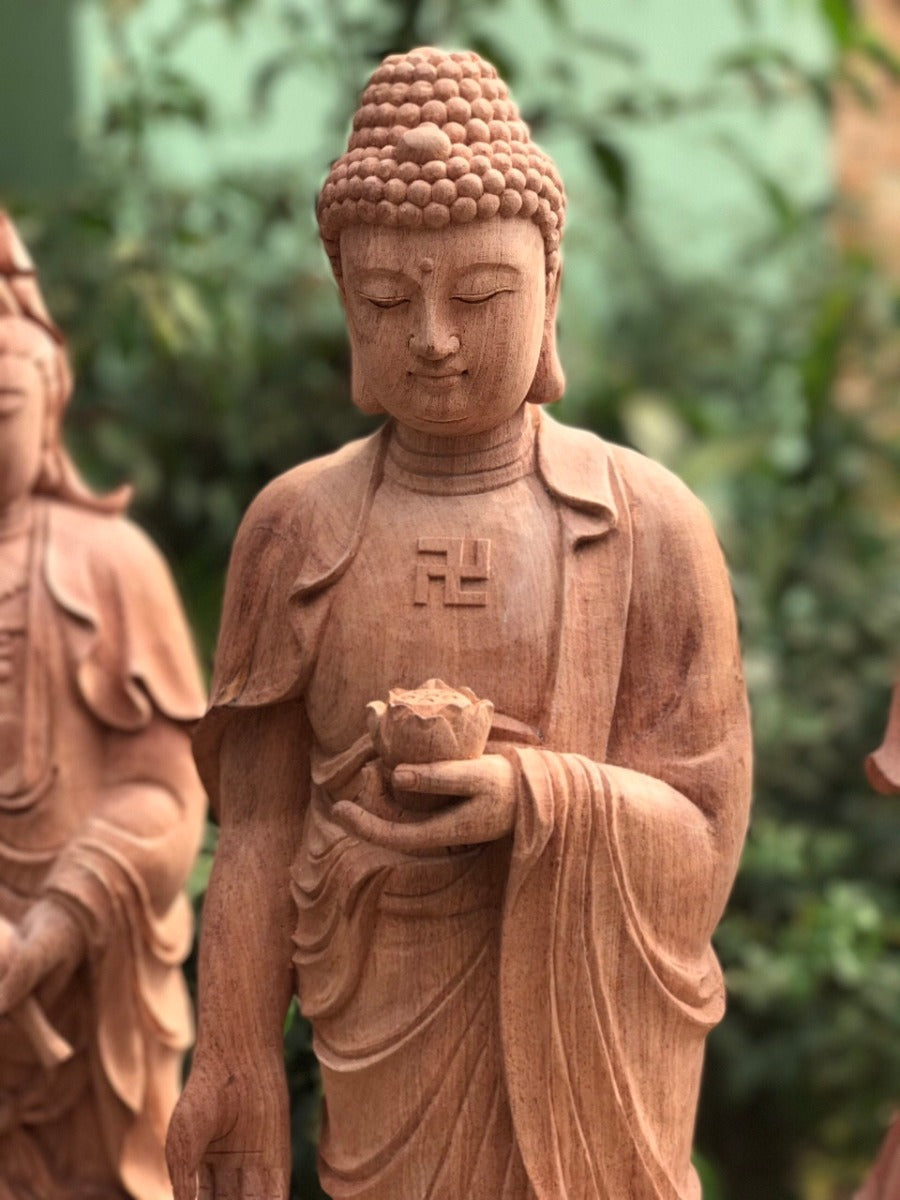 Tây Phương Tam Thánh Đứng Đài Sen