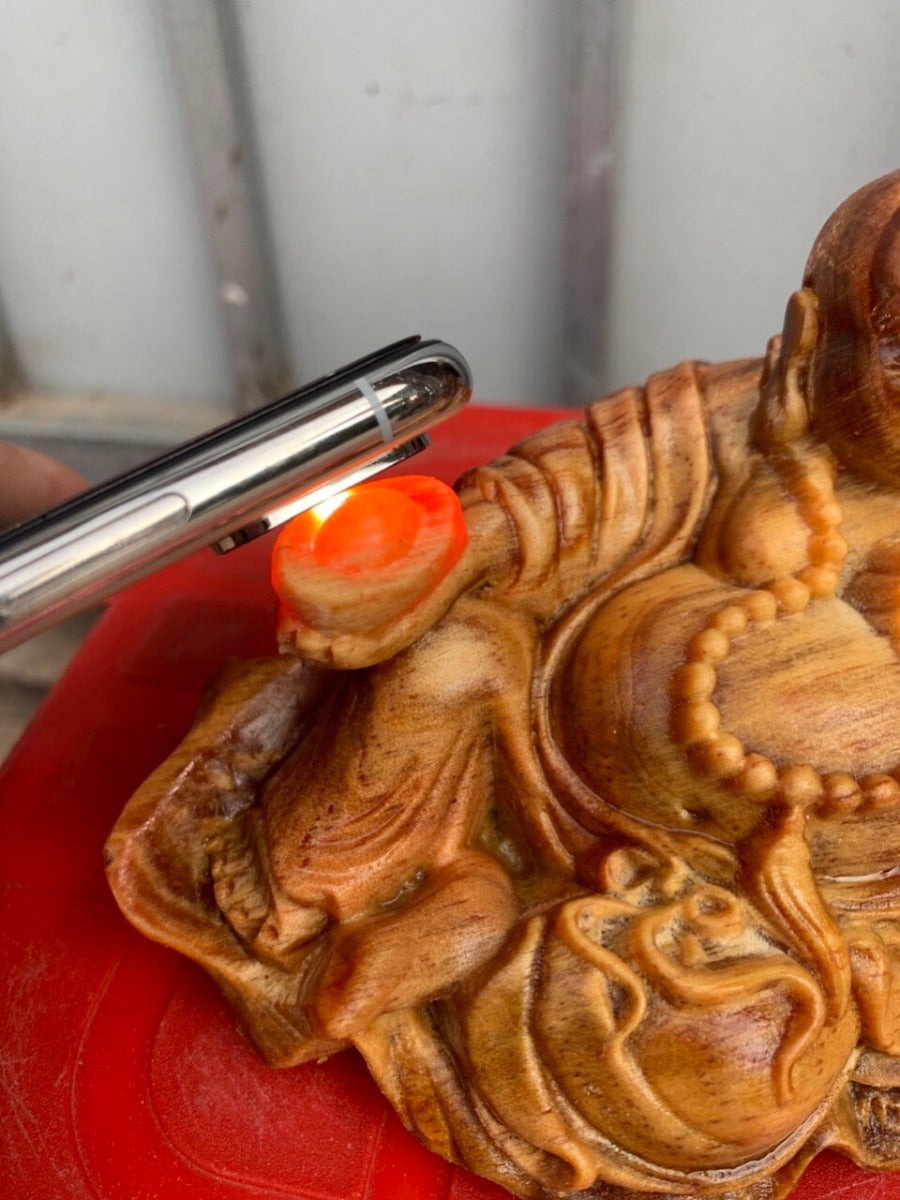 Di lặc Đặt Ô tô Gỗ Huyết Long