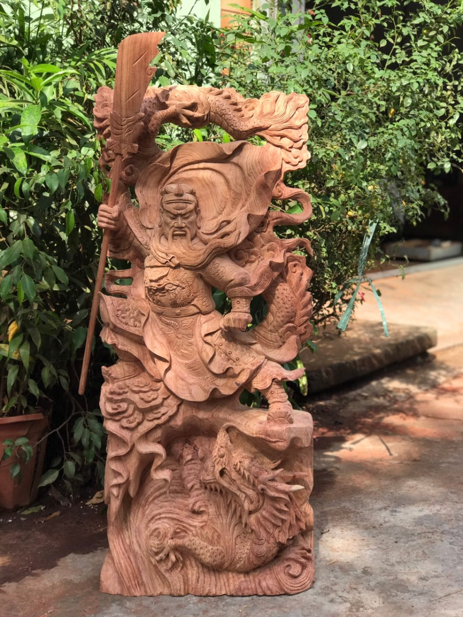 Tượng Quan Công Hàng Long Cao 1m