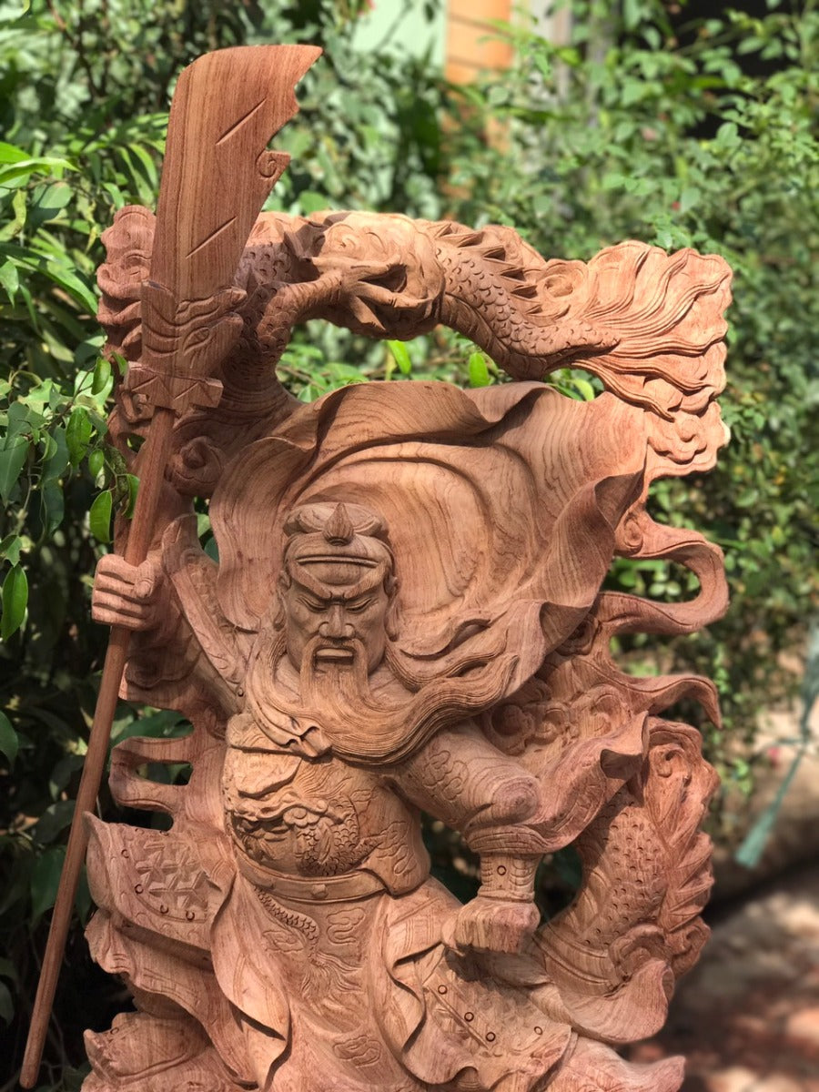 Tượng Quan Công Hàng Long Cao 1m