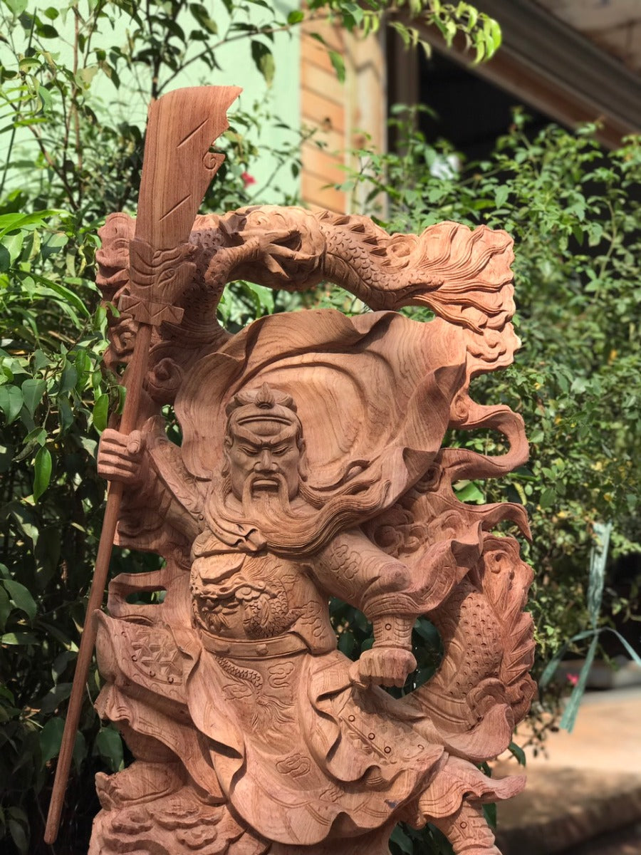 Tượng Quan Công Hàng Long Cao 1m