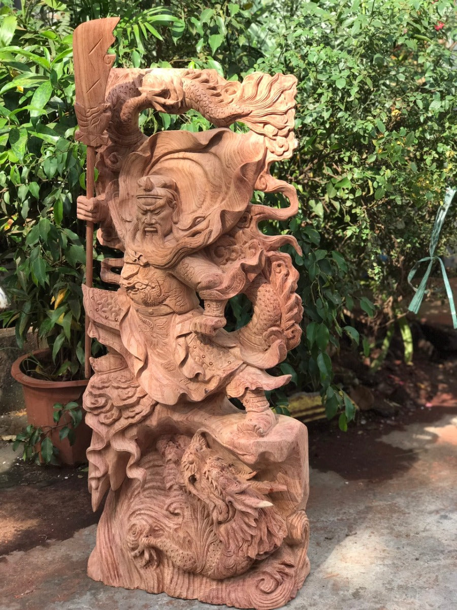Tượng Quan Công Hàng Long Cao 1m