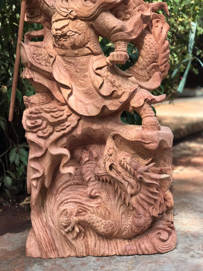 Tượng Quan Công Hàng Long Cao 1m