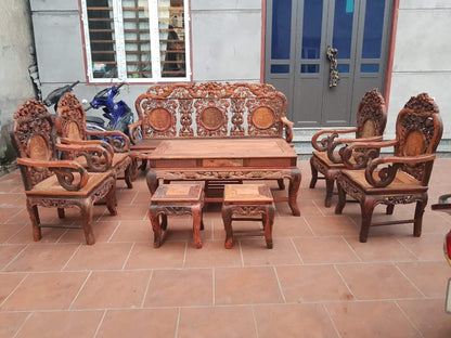 Trúc Nam 8 Món Gỗ Trắc Lào