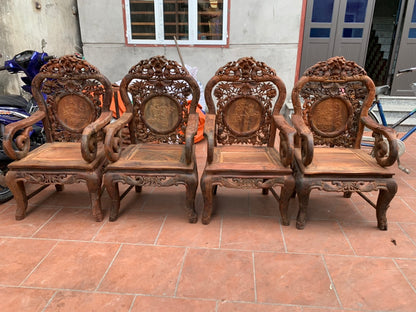 Trúc Nam 8 Món Gỗ Trắc Lào