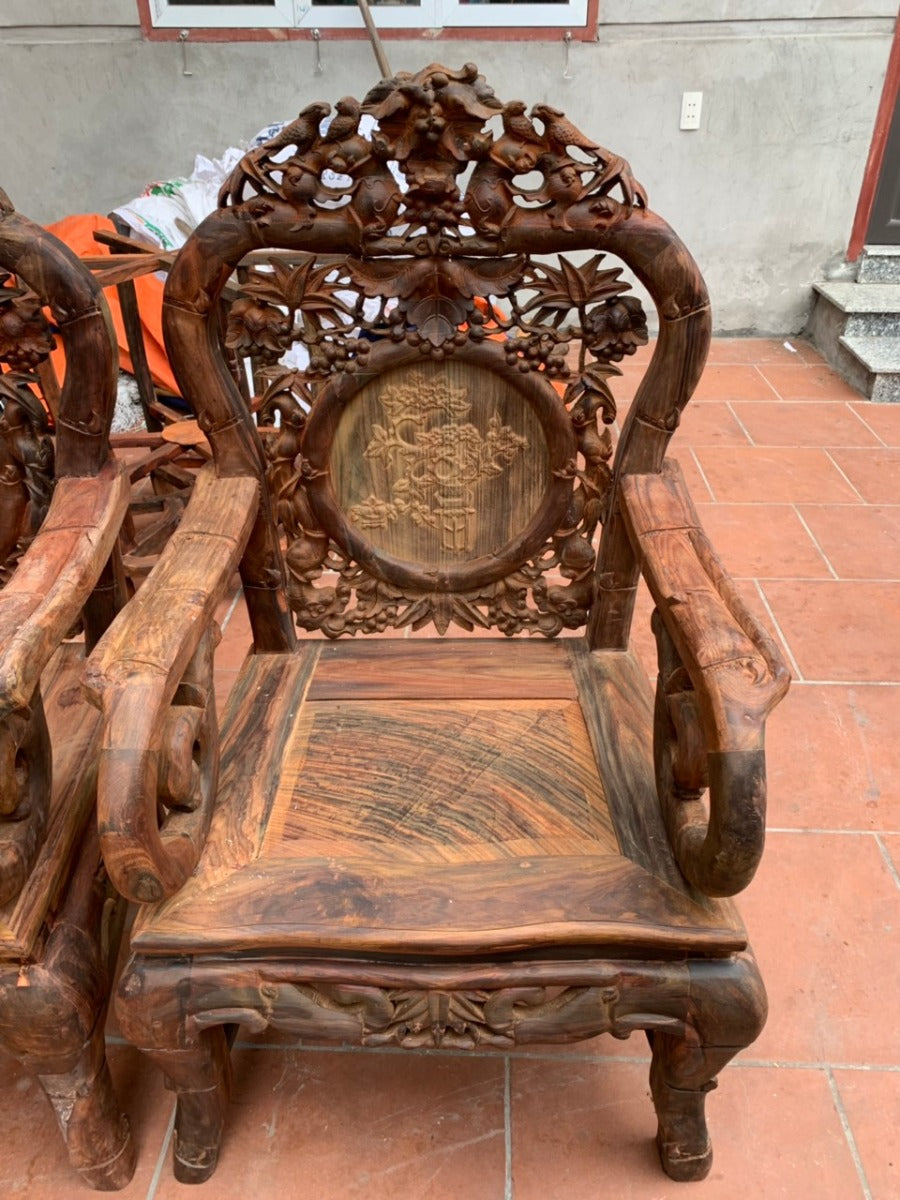 Trúc Nam 8 Món Gỗ Trắc Lào
