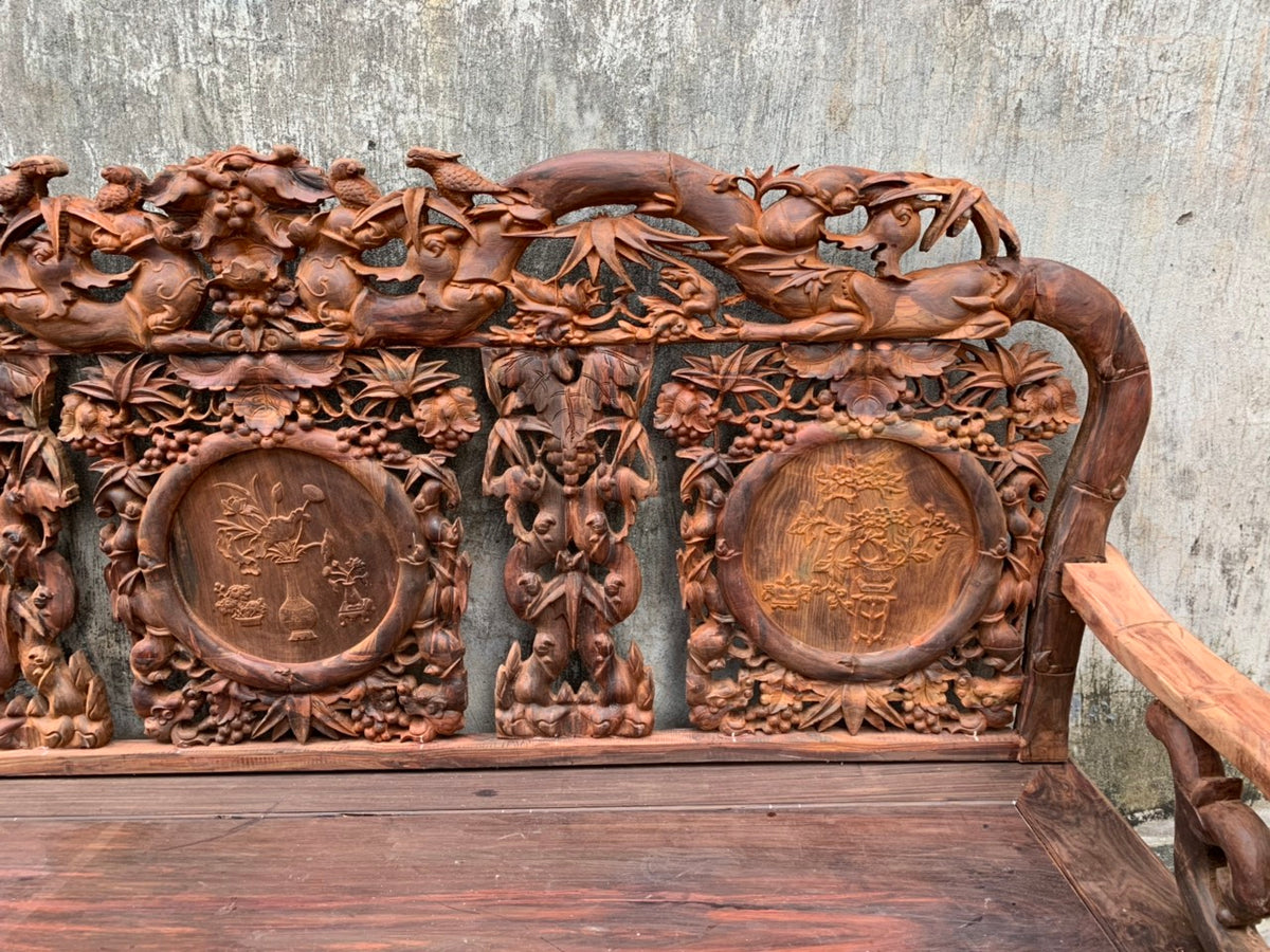 Trúc Nam 8 Món Gỗ Trắc Lào