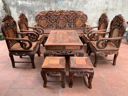 Trúc Nam 8 Món Gỗ Trắc Lào