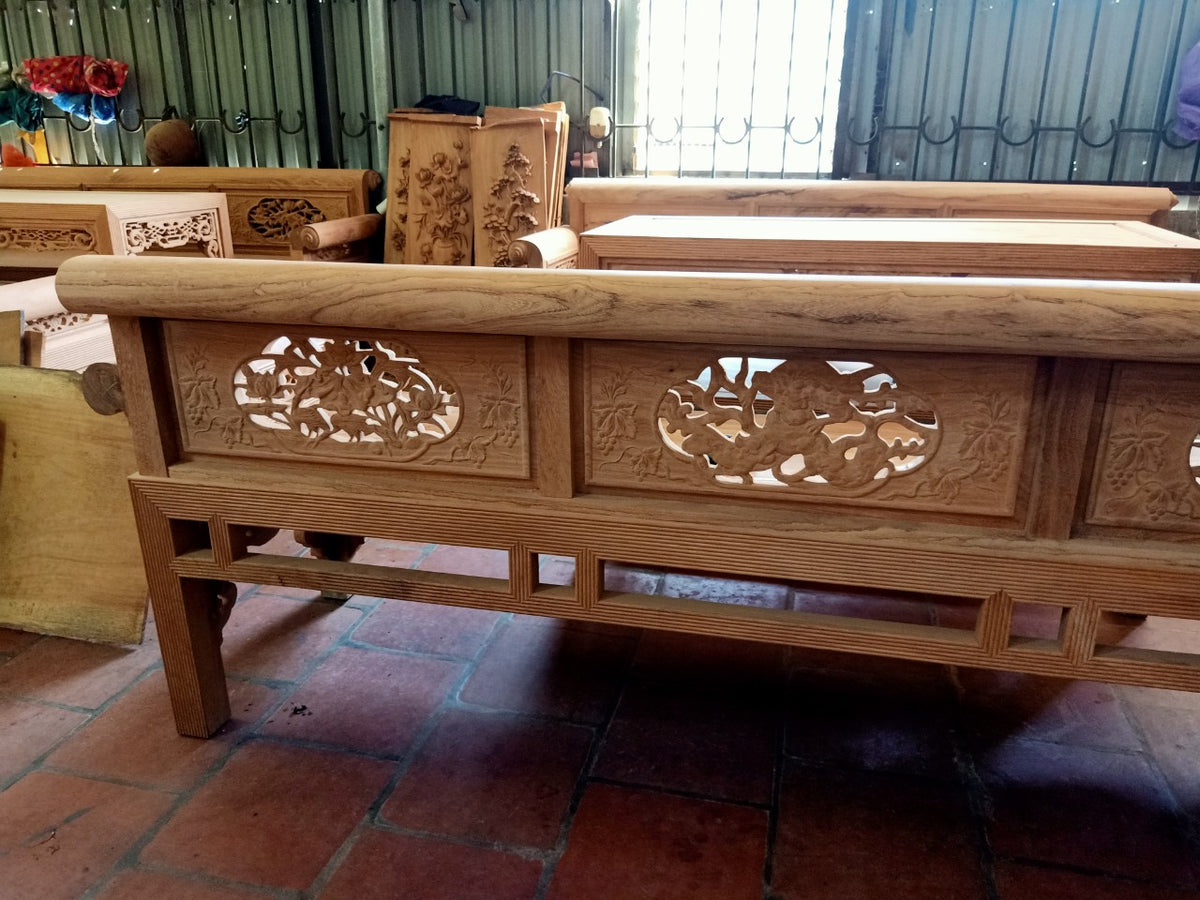 Bộ Trường Kỷ Cổ - Tràng Kỷ Truyền Thống - Gỗ Gụ