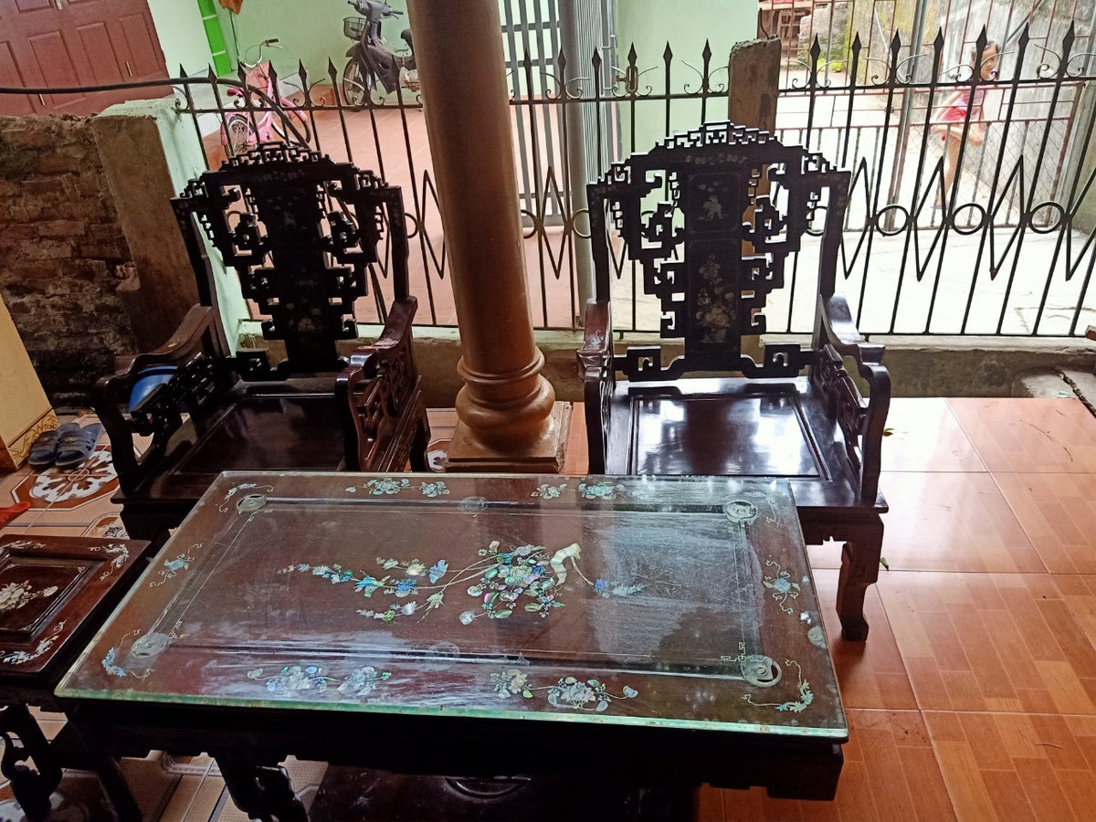 Bộ Ghế Chuyện Cổ - Gỗ Gụ