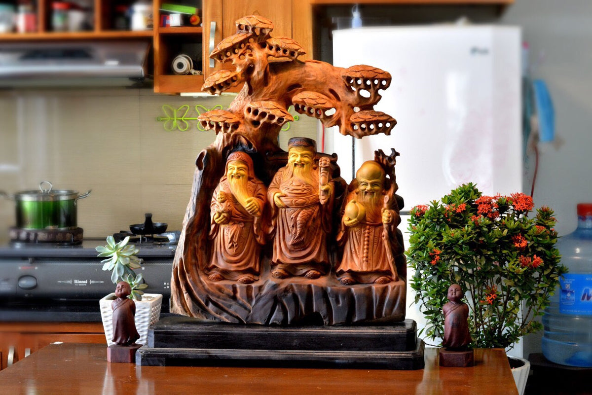 Bộ Ba Cụ Phúc Lộc Thọ Thần Thái