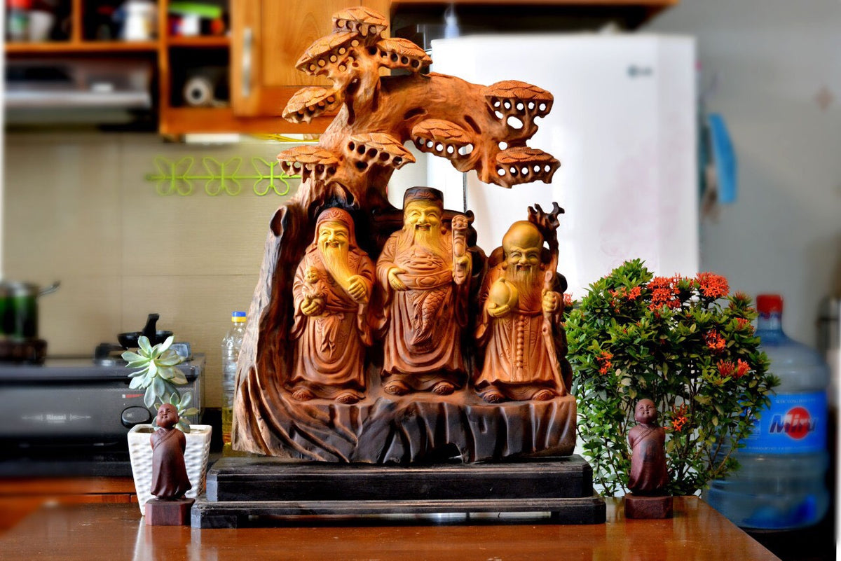 Bộ Ba Cụ Phúc Lộc Thọ Thần Thái