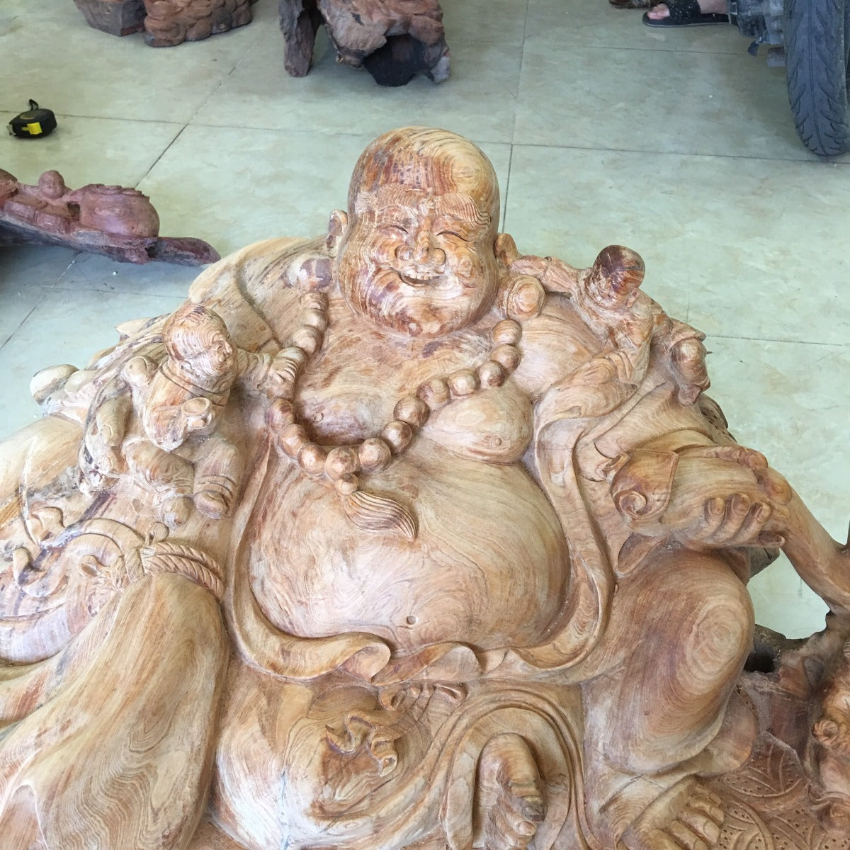 Di Lặc Tam Phúc  Ngồi Bao Tiền