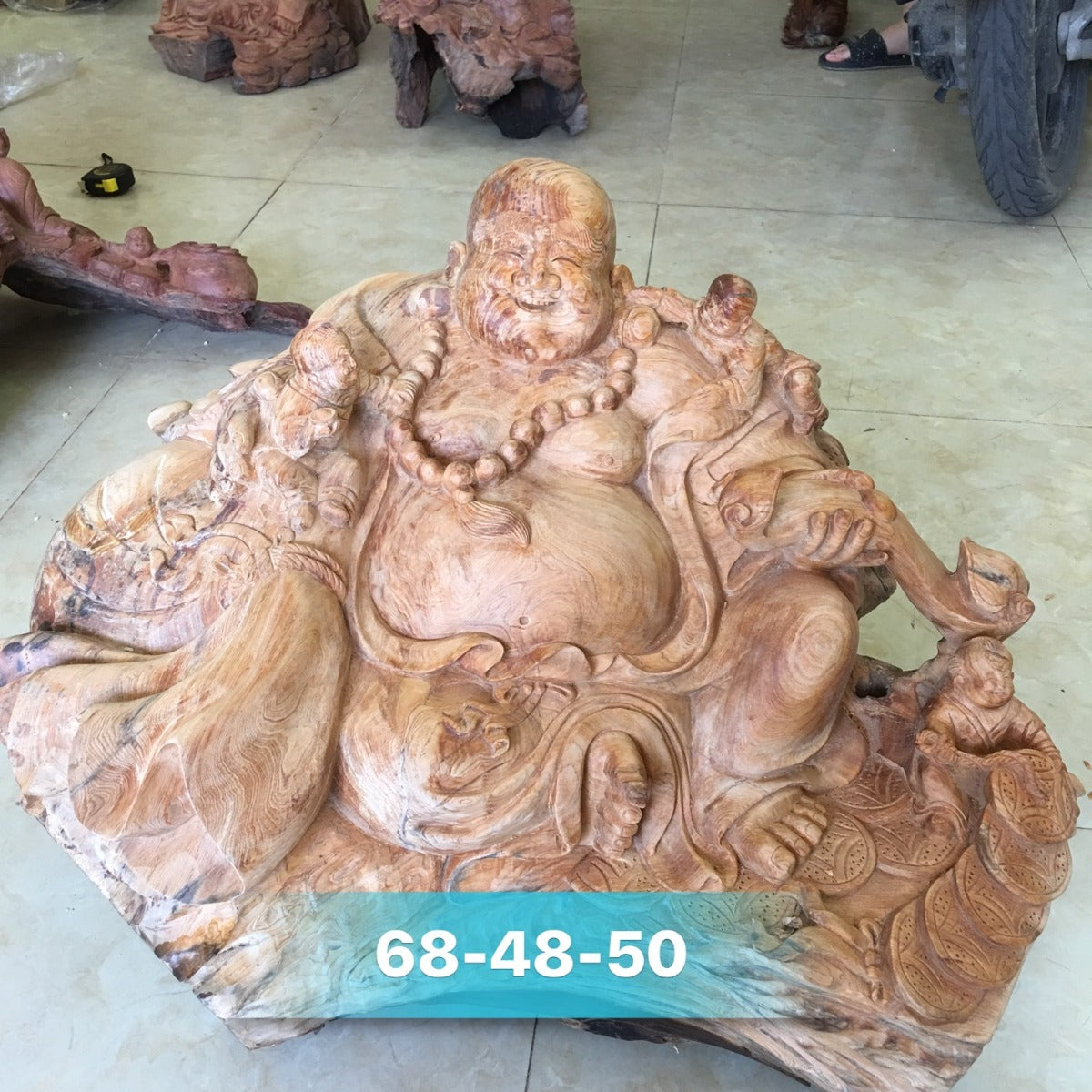 Di Lặc Tam Phúc  Ngồi Bao Tiền