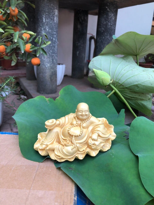 Tượng Di Lặc Ngồi Lá Sen
