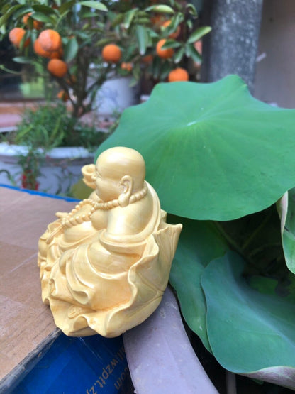 Tượng Di Lặc Ngồi Lá Sen
