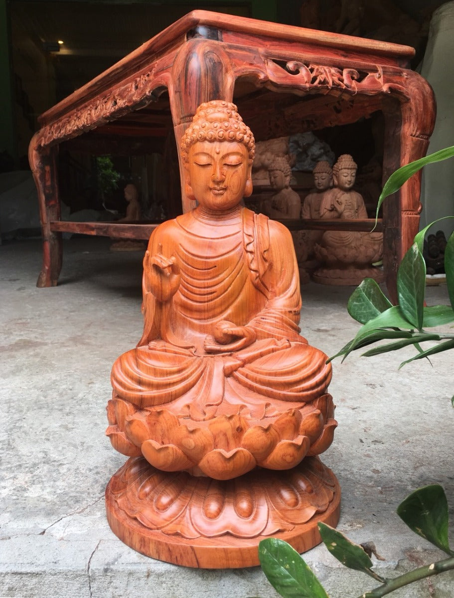 Tượng Gỗ Niên Hoa Vi Tiếu