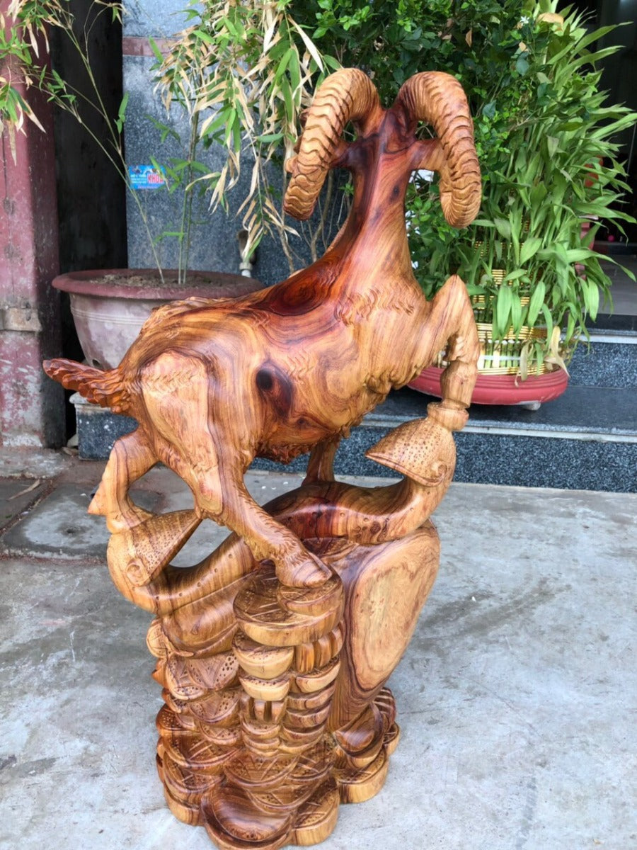 Tượng Linh Vật Dê Tài Lộc