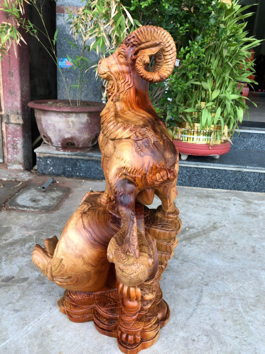 Tượng Linh Vật Dê Tài Lộc