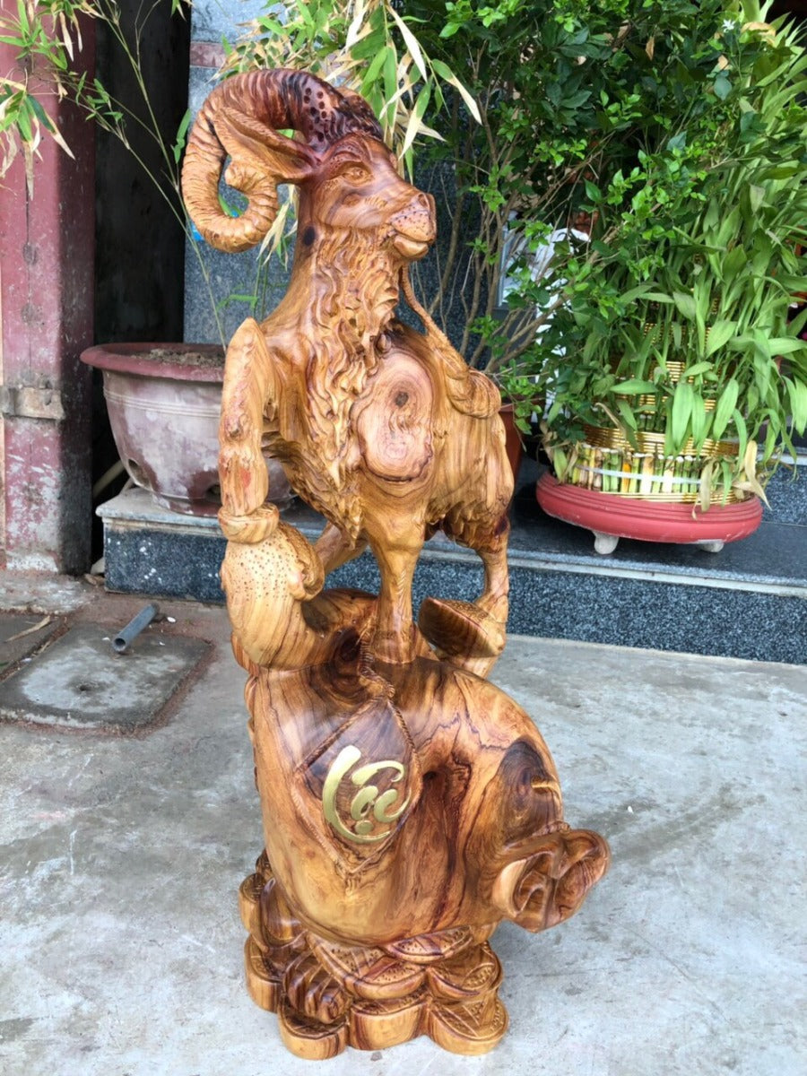 Tượng Linh Vật Dê Tài Lộc