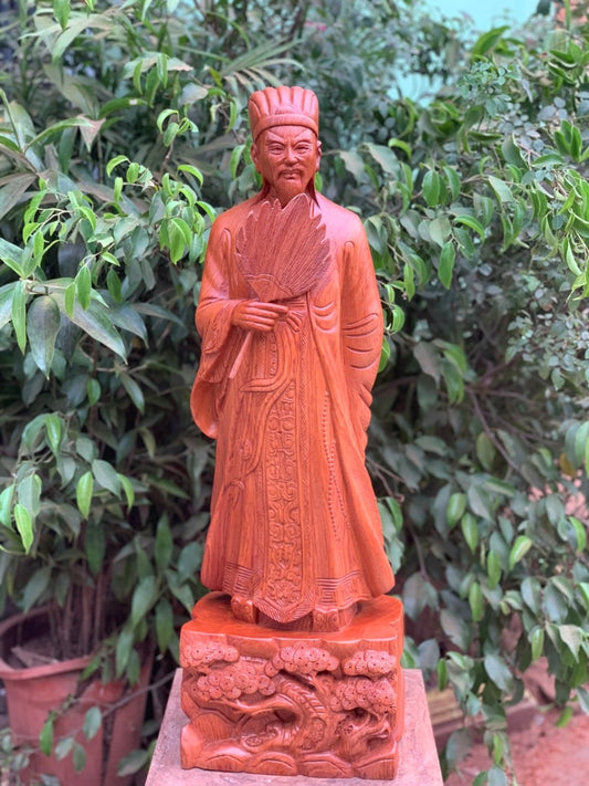 Khổng Minh - Gia Cát Lượng Gỗ Hương Cao 60